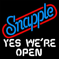 Snapple Yes We are Open Leuchtreklame
