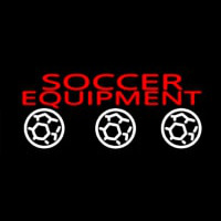Soccer Equipment Leuchtreklame