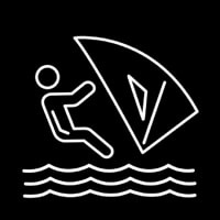 Sports In Sea Icon Leuchtreklame