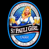 St  Pauli Girl Classic Label Beer Sign Leuchtreklame