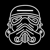 Star Wars Storm Trooper Helmet Leuchtreklame
