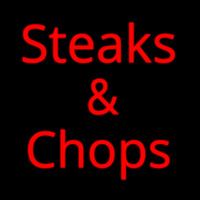 Steaks And Chops Leuchtreklame