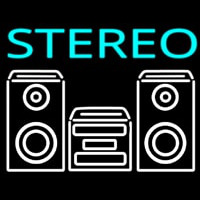 Stereo System Leuchtreklame