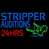 Stripper Audition 24 Hrs Logo Leuchtreklame