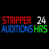 Stripper Auditions 24 Hrs Leuchtreklame