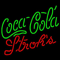 Strohs Coca Cola Green Beer Sign Leuchtreklame