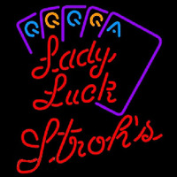 Strohs Lady Luck Series Beer Sign Leuchtreklame