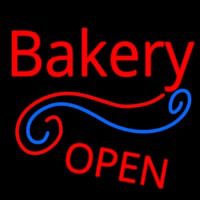 Stylish Bakery Open Leuchtreklame