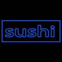 Stylish Blue Sushi Leuchtreklame