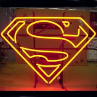 Superman Logo Laden Leuchtreklame