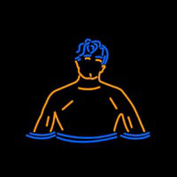 Swimming Boy Leuchtreklame