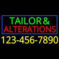 Tailor And Alterations With Phone Number Leuchtreklame