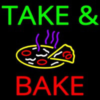 Take And Bake Pizza Logo Leuchtreklame