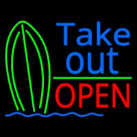 Take Out Bar Open 1 Leuchtreklame