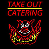Take Out Catering Leuchtreklame