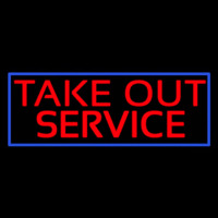 Take Out Service Leuchtreklame
