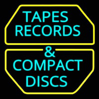 Tapes Cds Disc Leuchtreklame