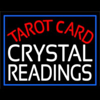 Tarot Card Crystal Readings Leuchtreklame