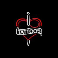 Tattoos Inside Heart Leuchtreklame