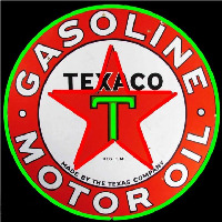 Te aco Motor Oil Gasoline Leuchtreklame