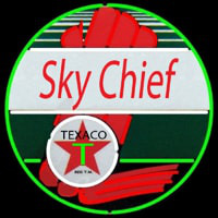 Te aco Sky Chief Gasoline Leuchtreklame