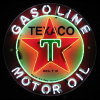 Te ico Gasoline Leuchtreklame