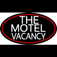 The Motel Vacancy With Red Border Leuchtreklame