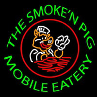 The Smoken Pig Mobile Eatery Leuchtreklame