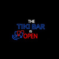 The Tiki Bar Is Open Leuchtreklame