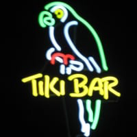 Tiki Bar Sculpture Mini Neon Light Leuchtreklame