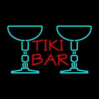 Tiki Bar with Two Martini Glasses Leuchtreklame