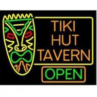 Tiki Hut Tavern Bar Leuchtreklame