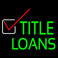 Title Loans Leuchtreklame