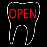 Tooth Logo Open Leuchtreklame