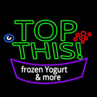 Top This Frozen Yogurt N More Leuchtreklame