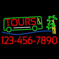 Tours With Phone Number Leuchtreklame