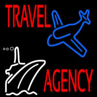 Travel Agency With Logo Leuchtreklame