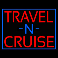 Travel N Cruise With Border Leuchtreklame