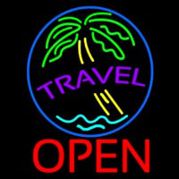 Travel Open Leuchtreklame