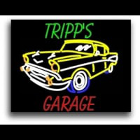 Tripp Garage Leuchtreklame