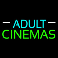 Turquoise Adult Green Cinemas Leuchtreklame