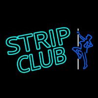 Turquoise Strip Club Leuchtreklame