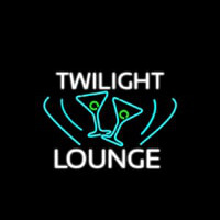 Twilight Lounge With Martini Leuchtreklame