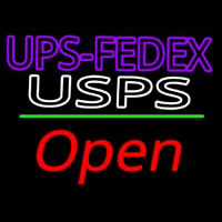 Ups Fede  Usps With Open 2 Leuchtreklame