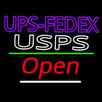 Ups Fede  Usps With Open 3 Leuchtreklame