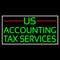 Us Accounting Ta  Service 1 Leuchtreklame