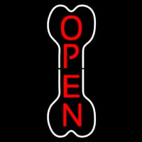Vertical Bone Logo Open Leuchtreklame