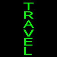 Vertical Green Travel Leuchtreklame