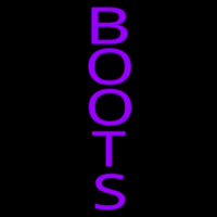Vertical Purple Boots Leuchtreklame