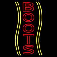 Vertical Red Boots Leuchtreklame